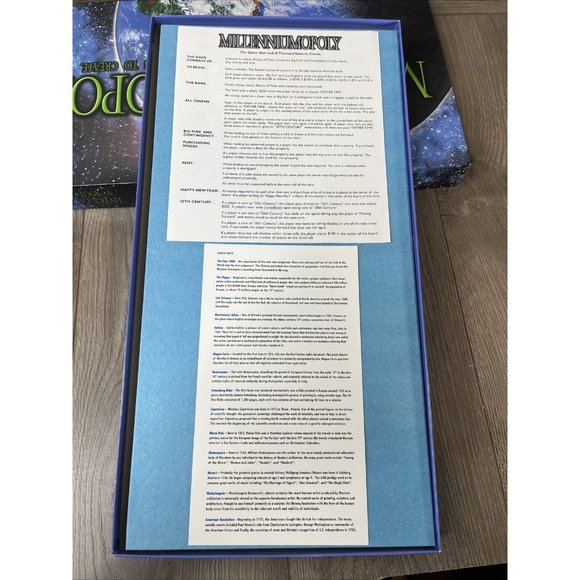 Millenniumopoly Millennium Monopoly Board Game Late for the Sky Complete - Picture 4 of 15